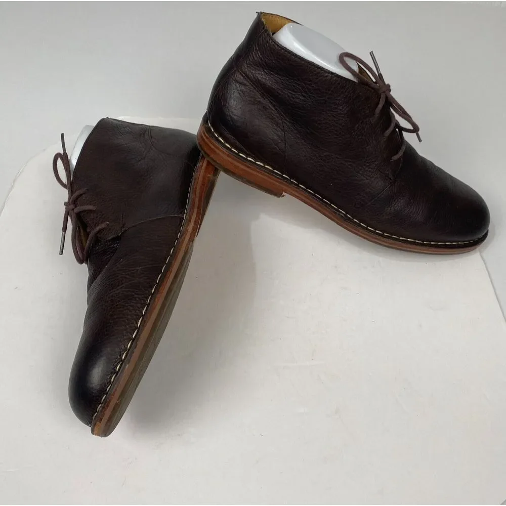 Cole Haan Men's Brown Leather Glenn Chukka Boots Size 12 M‎ Shoes Pre Owned